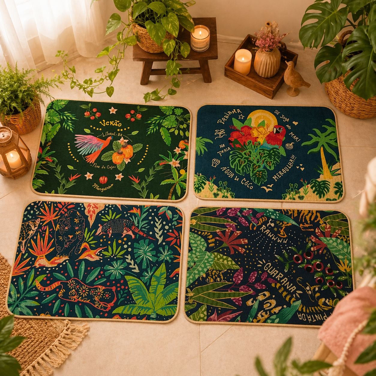 TAPETE 38X58 TROPICAL