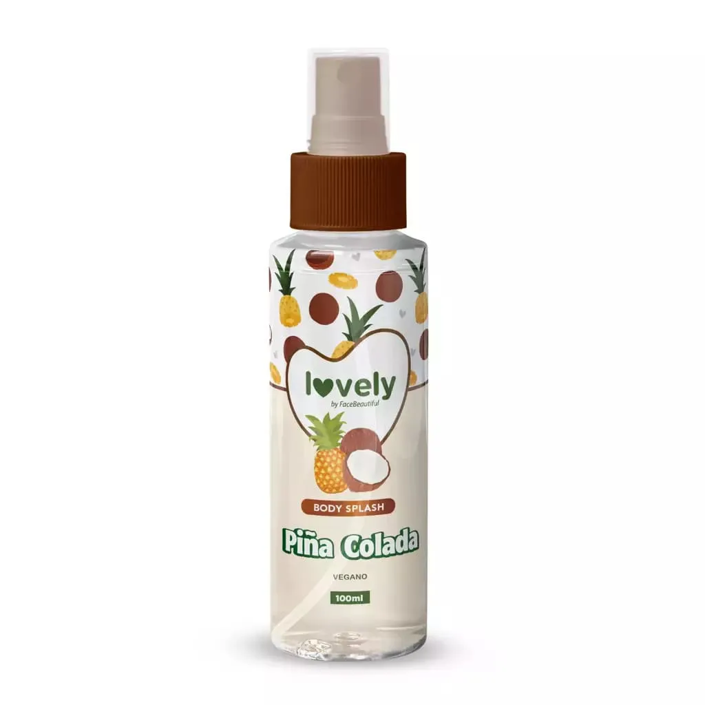 BODY SPLASH 100ML LOVELY FACE BEAUTIFUL - Imagem 4