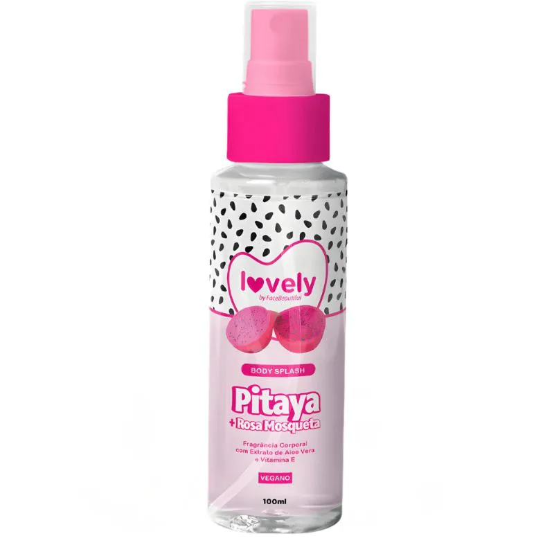 BODY SPLASH 100ML LOVELY FACE BEAUTIFUL - Imagem 2