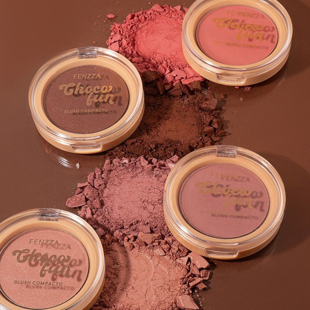 BLUSH COMPACTO CHOCO FUN FENZZA