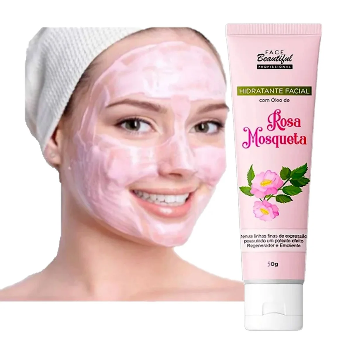 MASCARA FACIAL ROSA MOSQUETA FACE BEAUTIFUL - Imagem 2