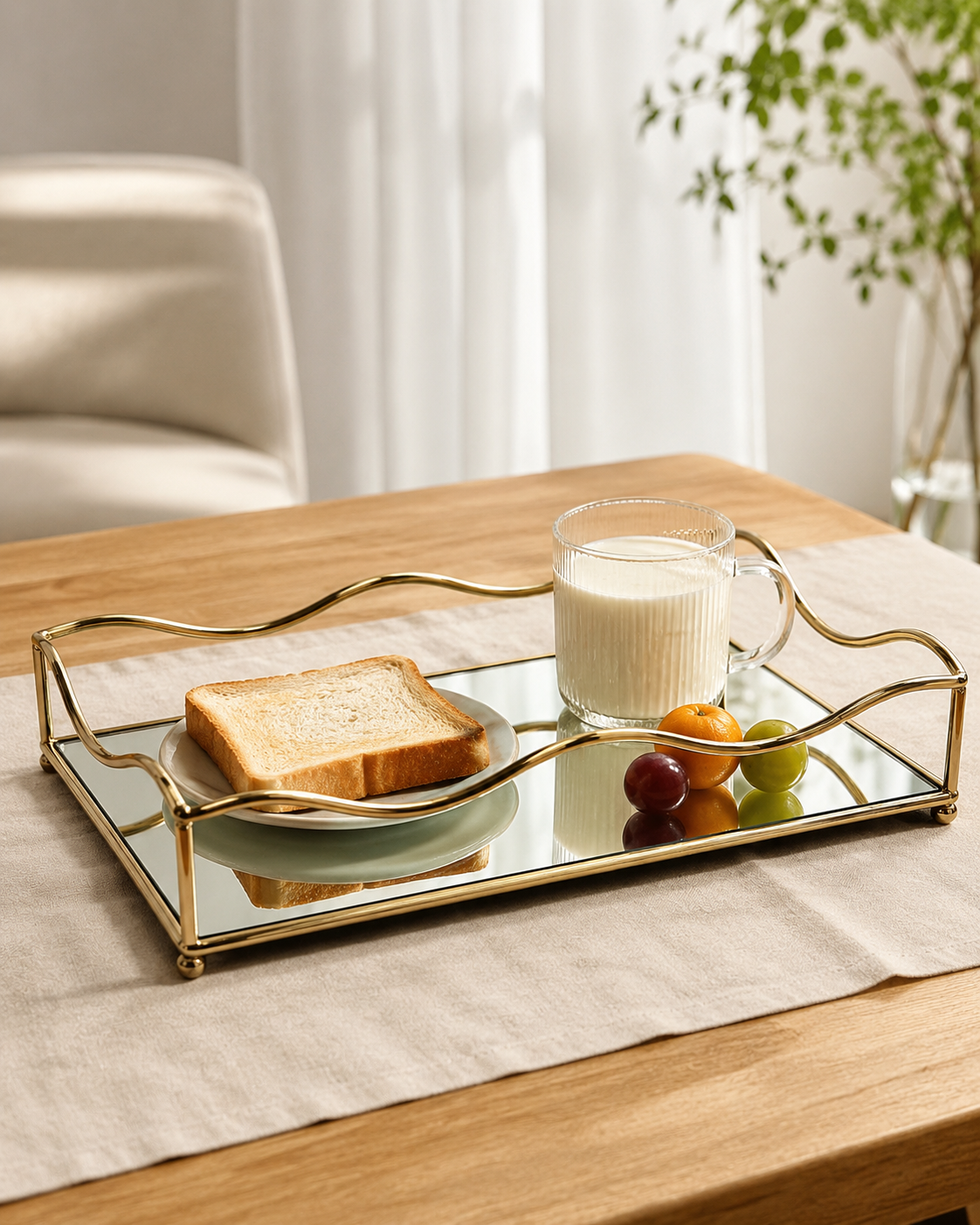 BANDEJA DECORATIVA GRANDE 35X23X5