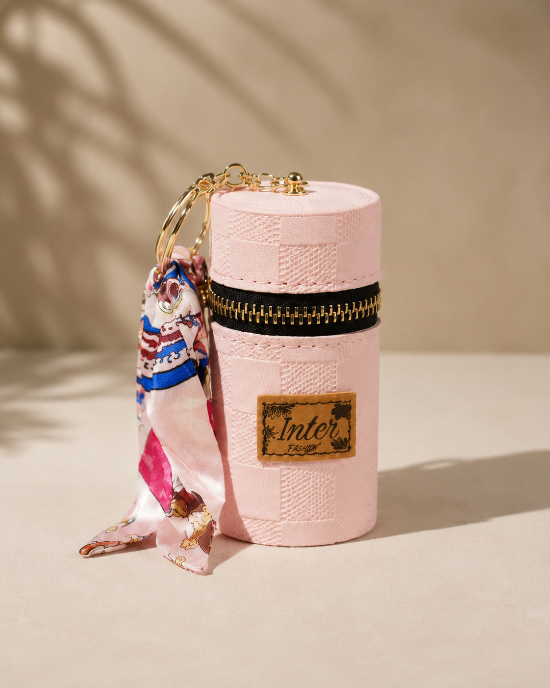 MINI BOLSA PORTA COSMÉTICOS C/ CHAVEIRO & LENÇO - Imagem 3