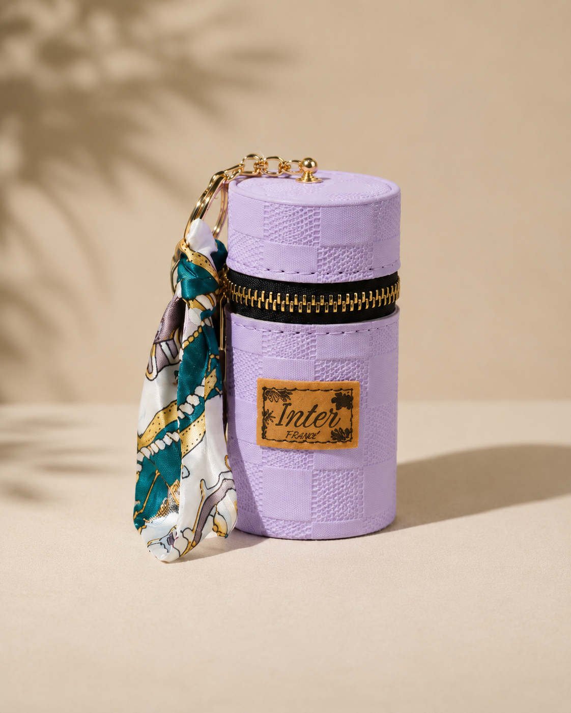MINI BOLSA PORTA COSMÉTICOS C/ CHAVEIRO & LENÇO - Imagem 4
