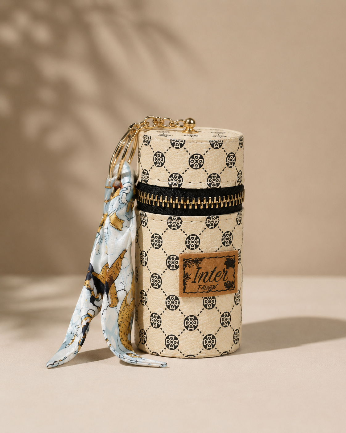 MINI BOLSA PORTA COSMÉTICOS C/ CHAVEIRO & LENÇO - Imagem 5