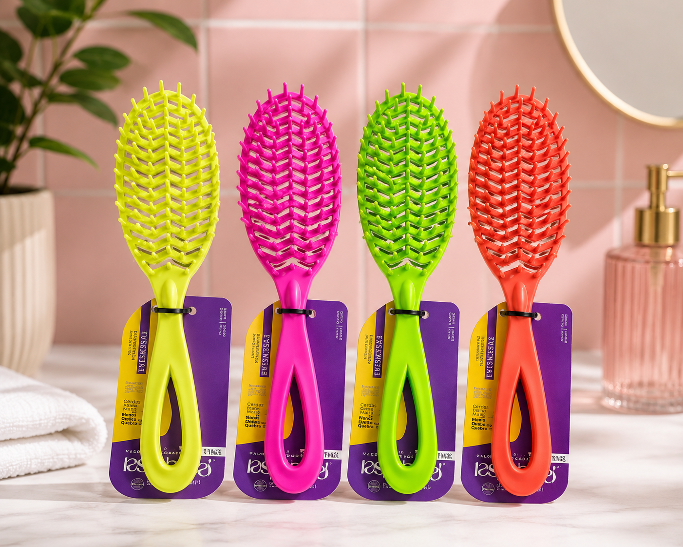 ESCOVA CABELO FLEXIVEL OVAL