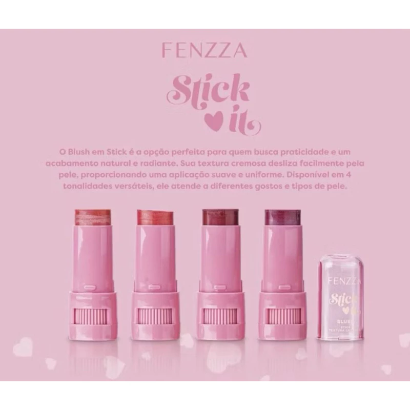 BLUSH FACIAL EM STICK/BASTÃO CREMOSO IT FENZZA - Imagem 3