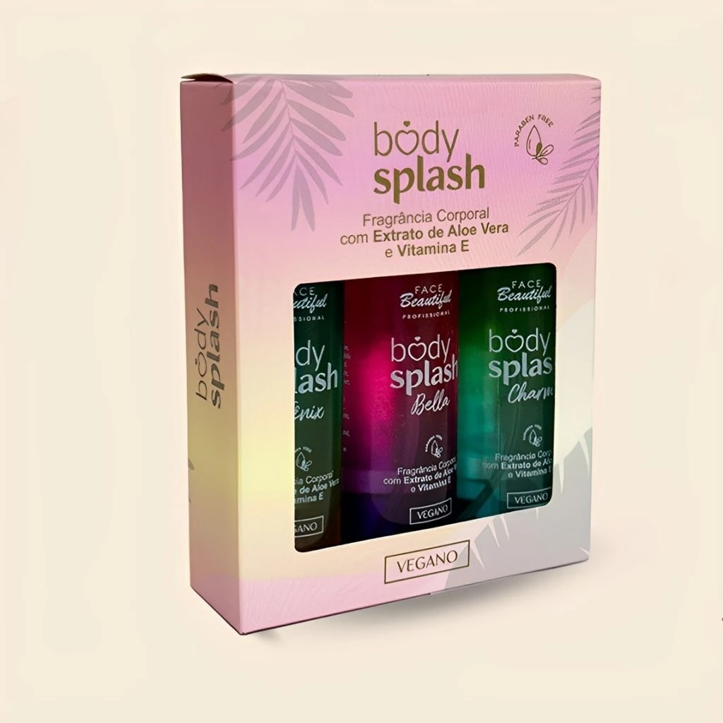 KIT C/3 BODY SPLASH SORTIDO FACE BEAUTIFUL