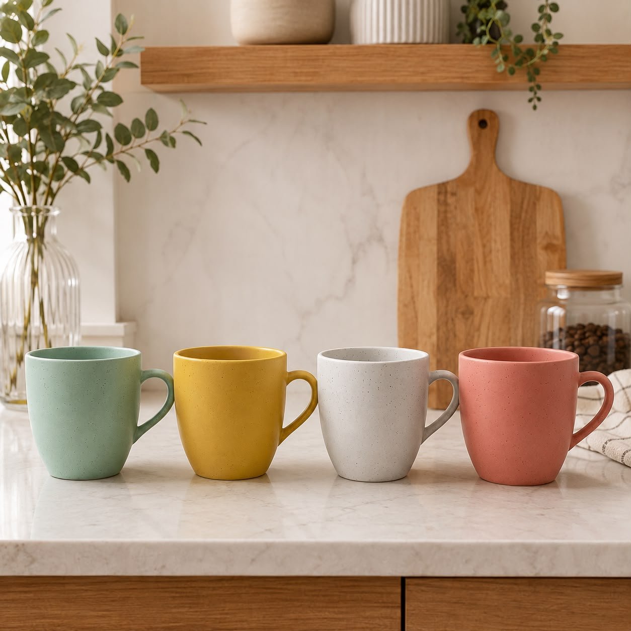 Caneca Cerâmica Color 330ml Tons Pastéis