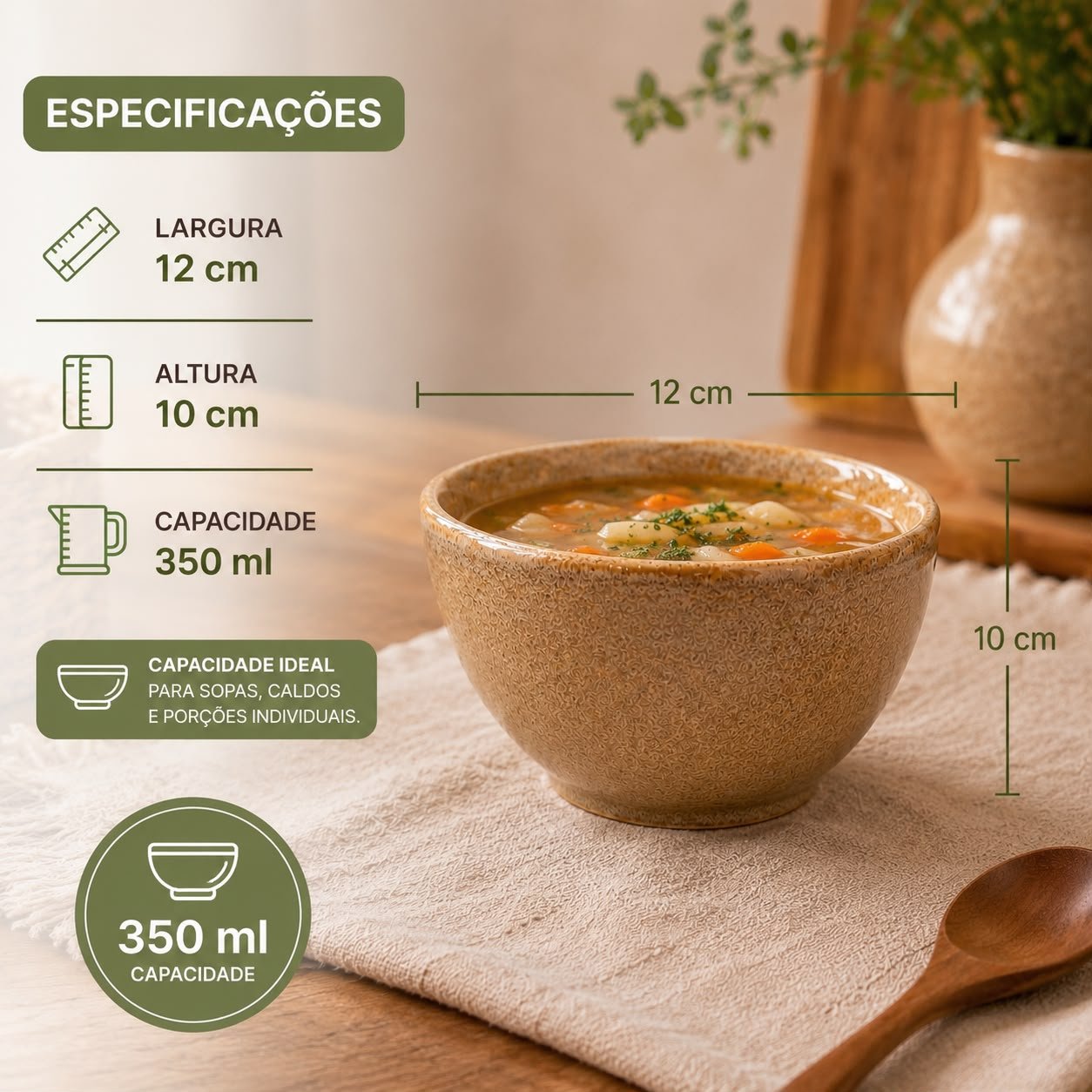 Bowl Cerâmica 350ml Sopa - Imagem 2