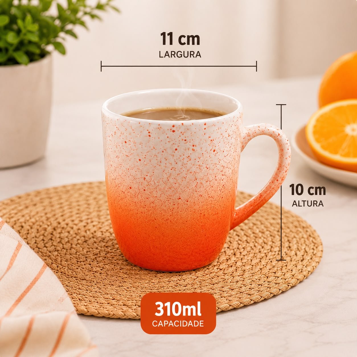 Caneca Cerâmica Color Plus 310ml - Imagem 2