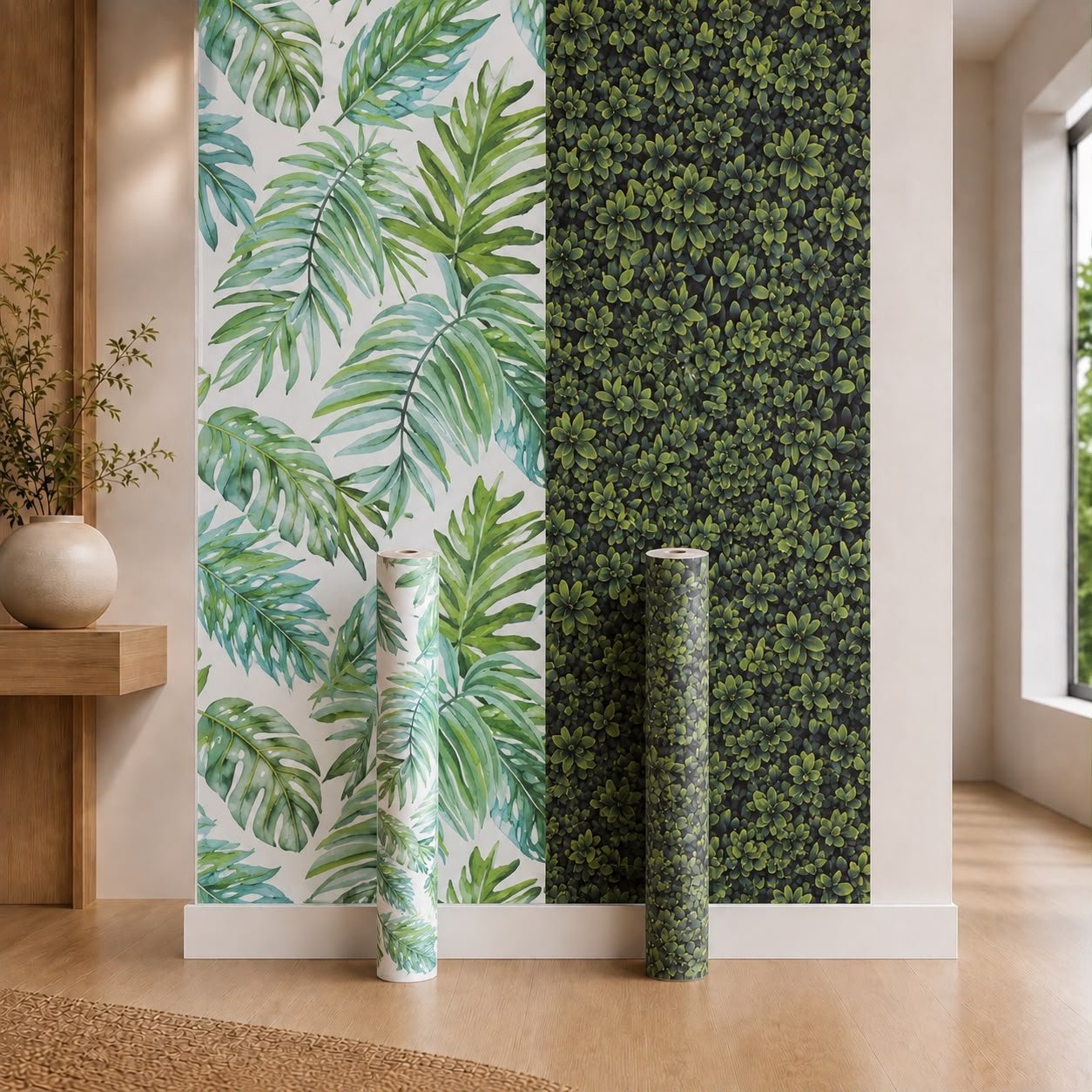 Papel de Parede  Decorativo Folhagem 5mx0.45m