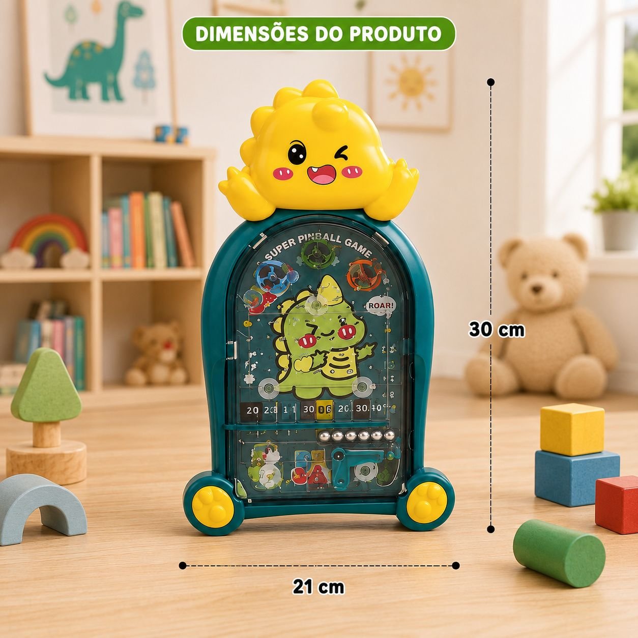 Super Pinball Game Dino ArK Toys - Imagem 2