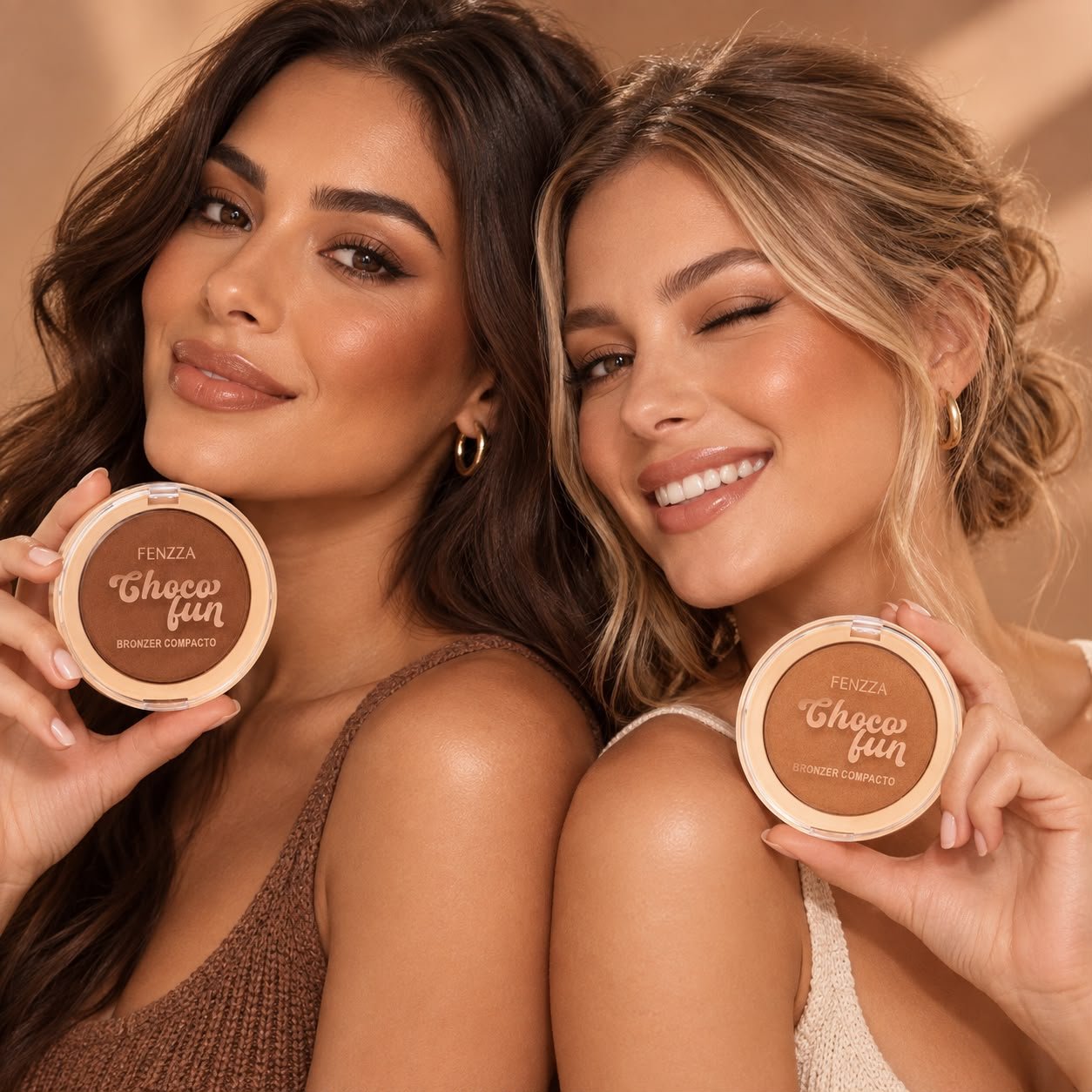 Bronzer Compacto Choco Fun Fenzza - Imagem 2
