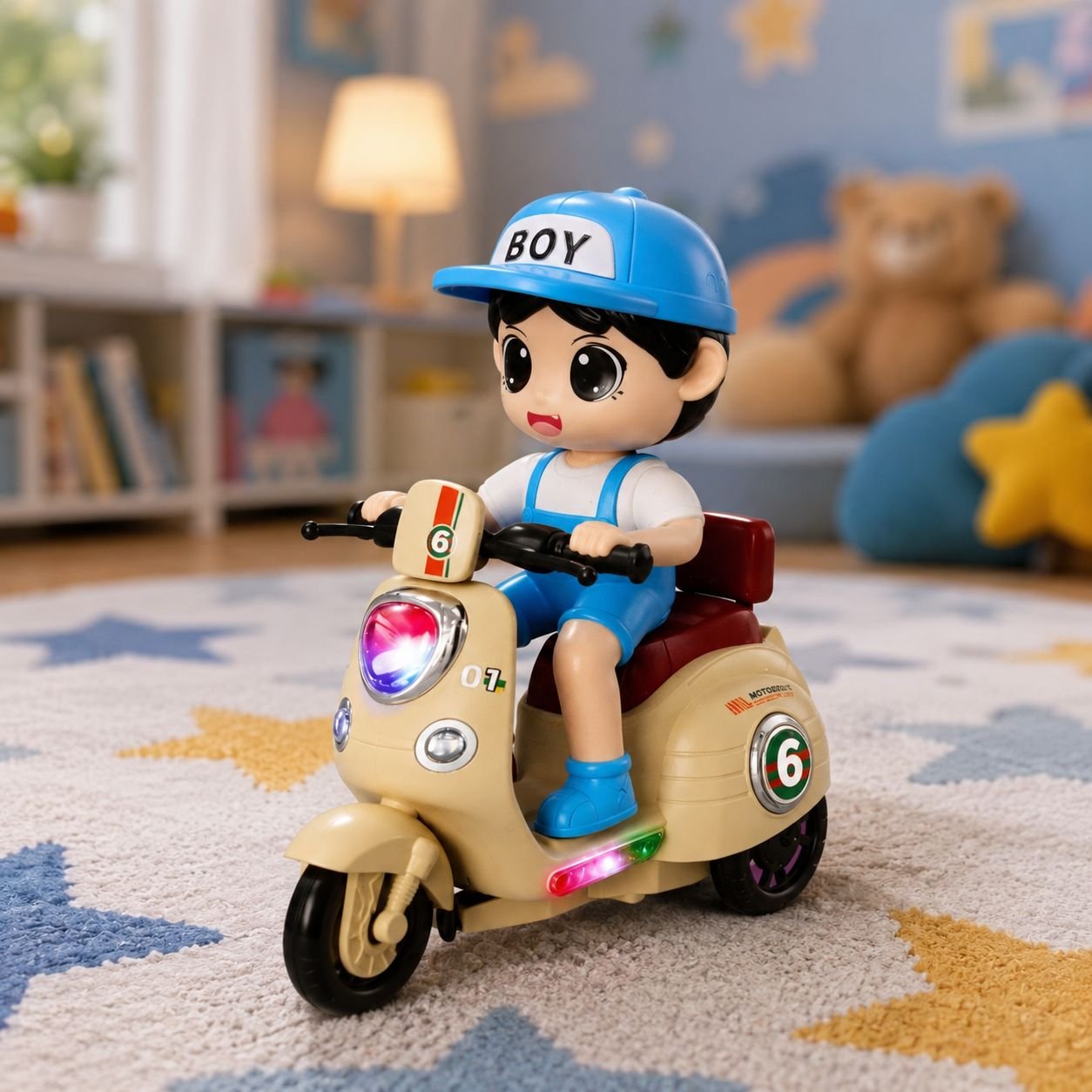 Moto Divertida Som Luz Ark Toys - Imagem 4