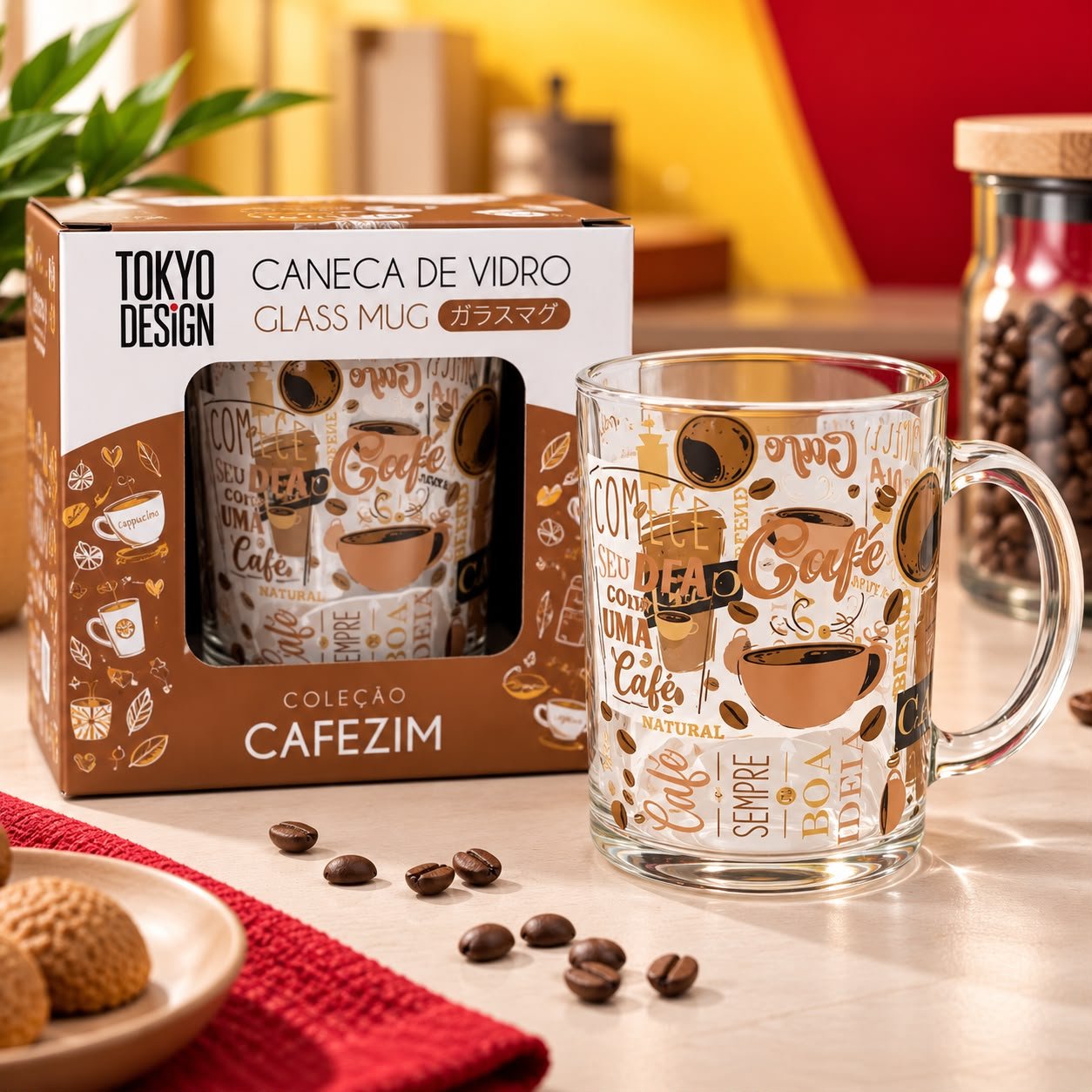 Caneca de Vidro 330ml Cafezinho - Imagem 5