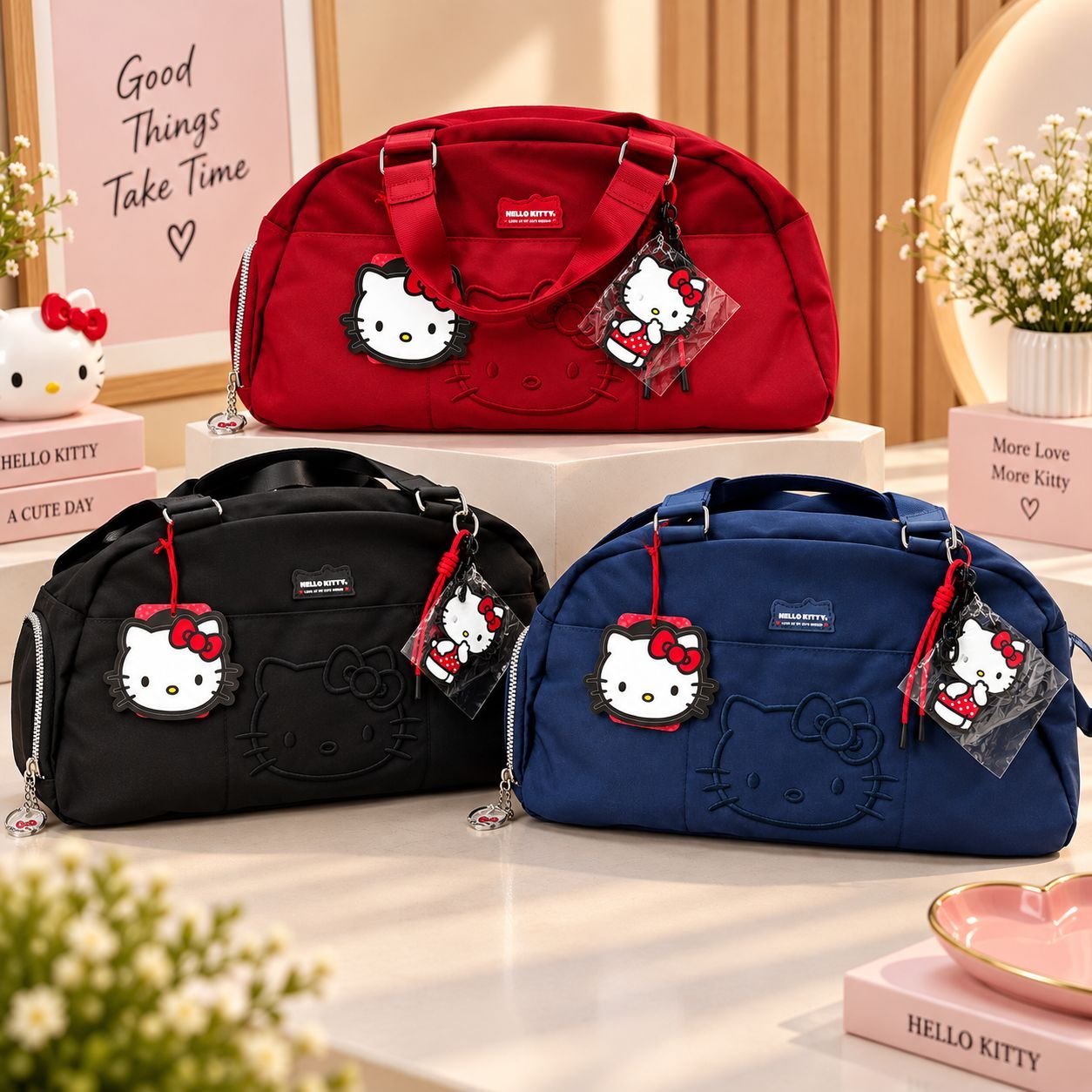 Bolsa Meia Viagem Hello Kitty Oficial Semax