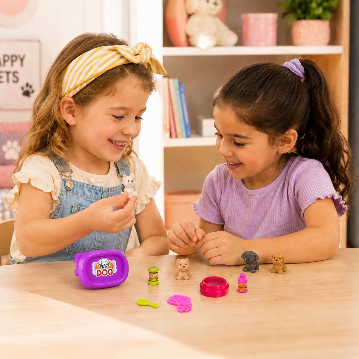 Kit Brinquedo Pet Cachorrinhos em Minaturas + Acessórios - Ark Toys - Imagem 3