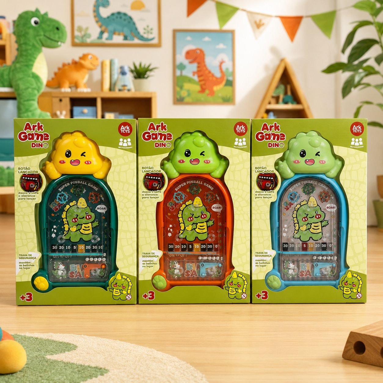 Super Pinball Game Dino ArK Toys - Imagem 3