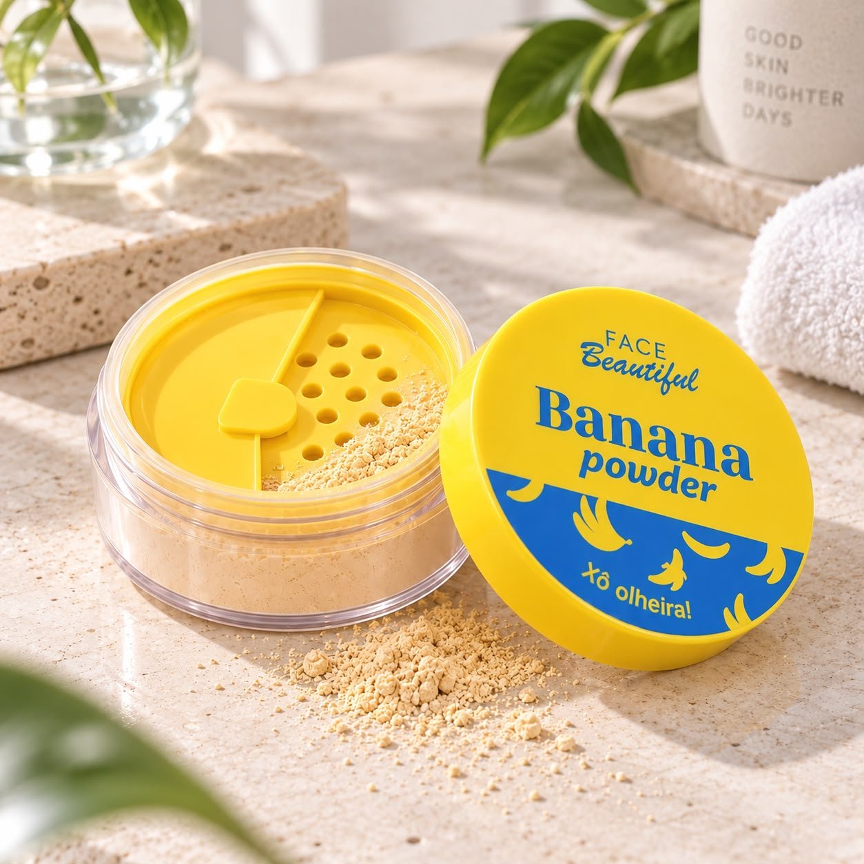Pó Facial Solto Banana Powder Face Beautiful