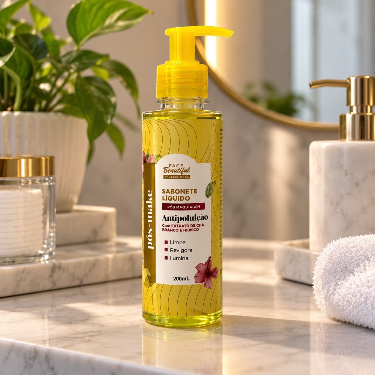 Sabonete Líquido Pós Make 200ml Face Beautiful - Imagem 4