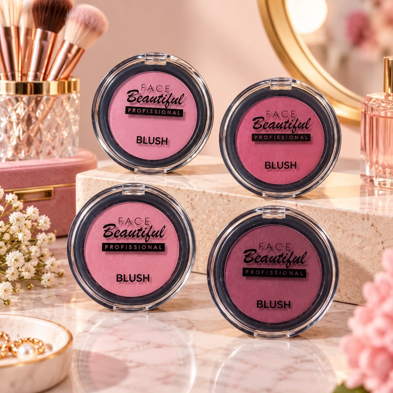Blush Compacto Toque Aveludado 5g Face Beautiful