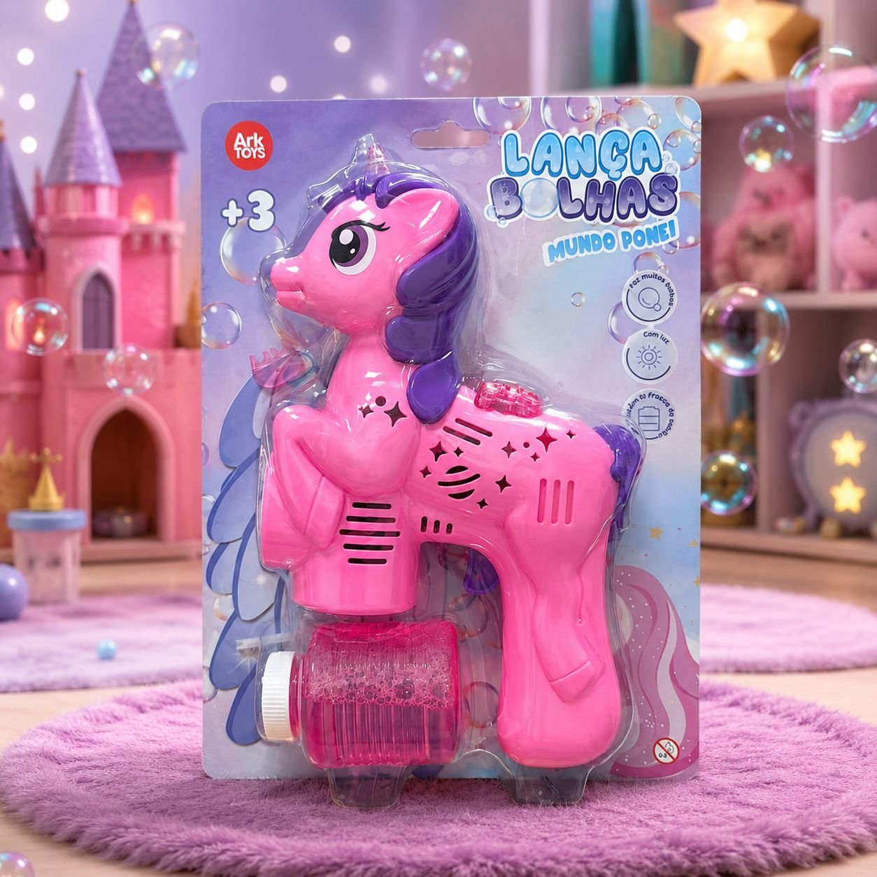Lança Bolhas Mundo Pônei - Ark Toys - Imagem 3