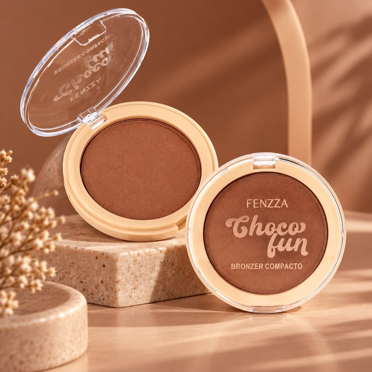 Bronzer Compacto Choco Fun Fenzza - Imagem 4