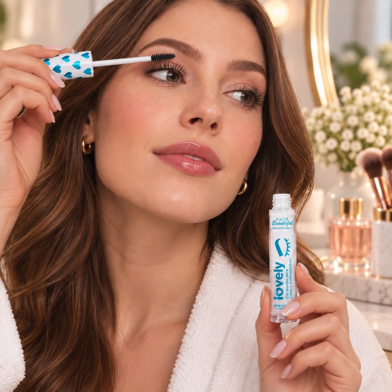 Gel Incolor para Cílios e Sobrancelhas Lovely Face Beautiful - Imagem 3