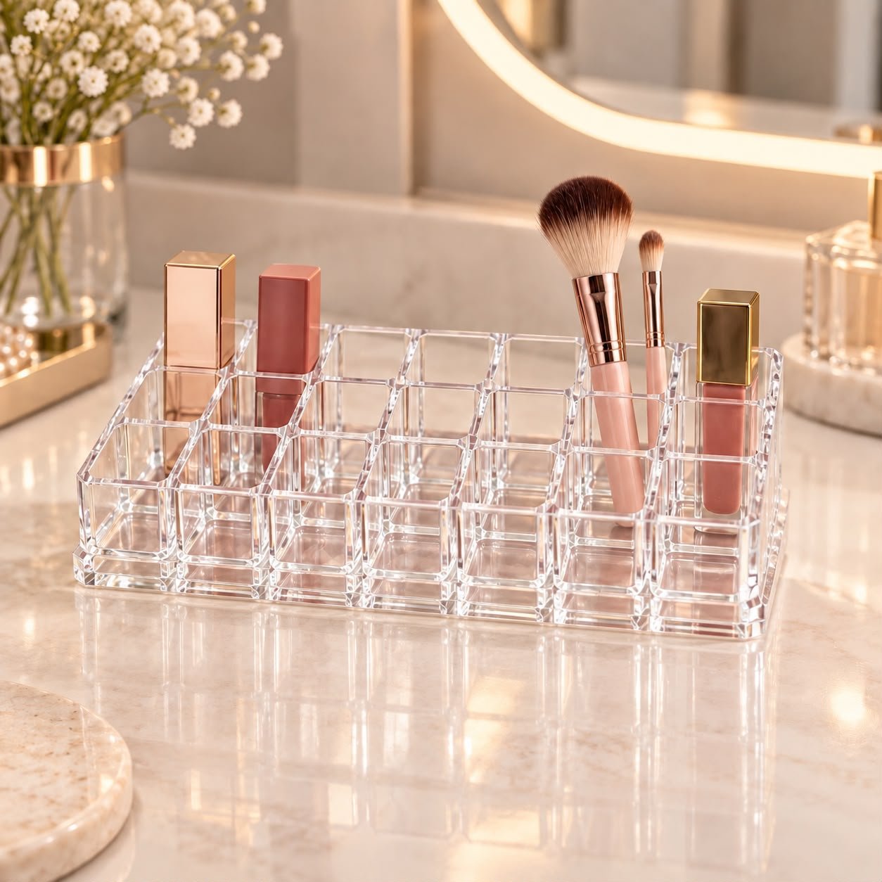 Organizador de Cosméticos com 24 Divisórias 22x9 Iamo - Imagem 4