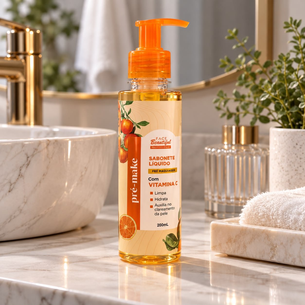 Sabonete Liquido Pré Make 200ml Face Beautiful - Imagem 6