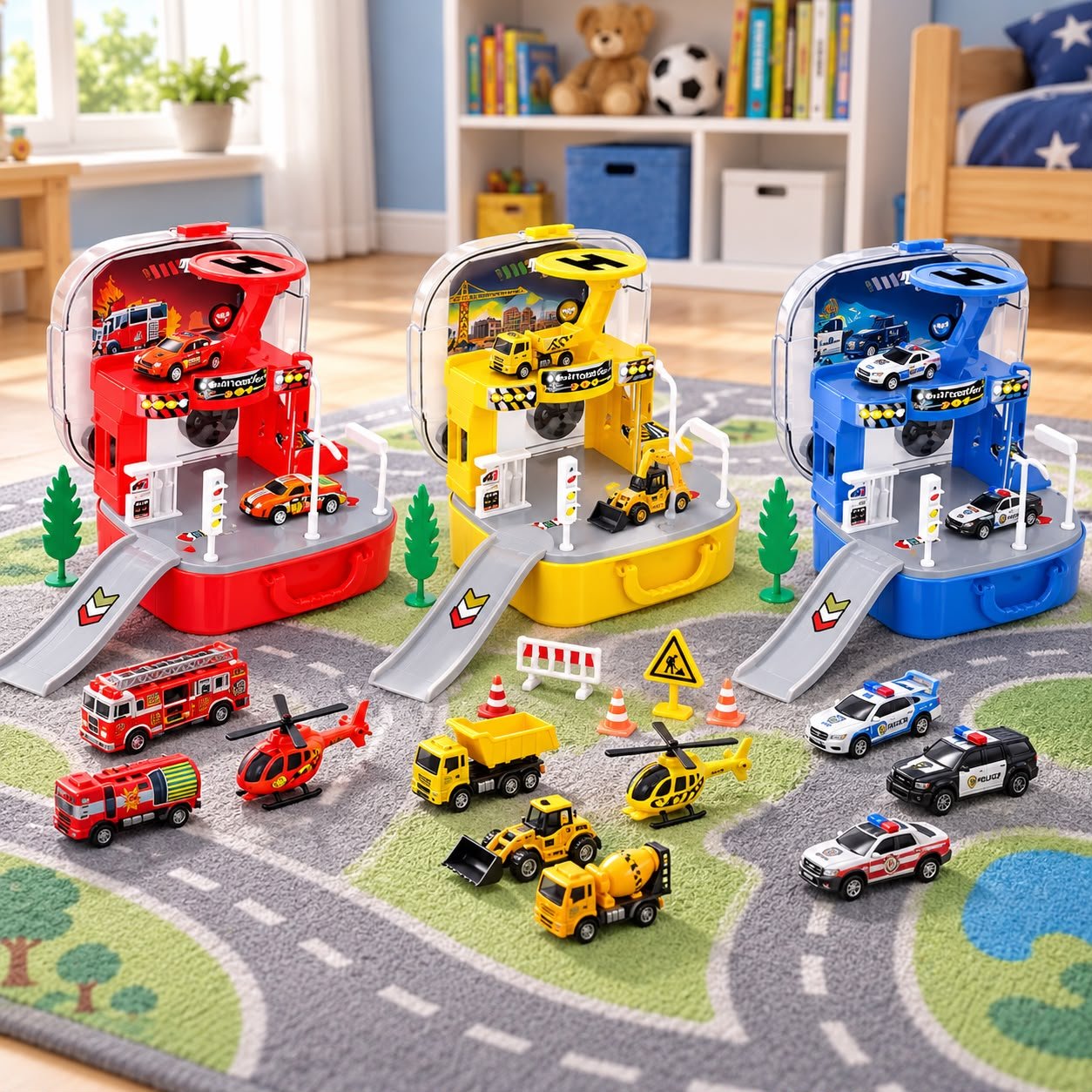 Maleta Pista e Garagem Maxspeed Ark Toys