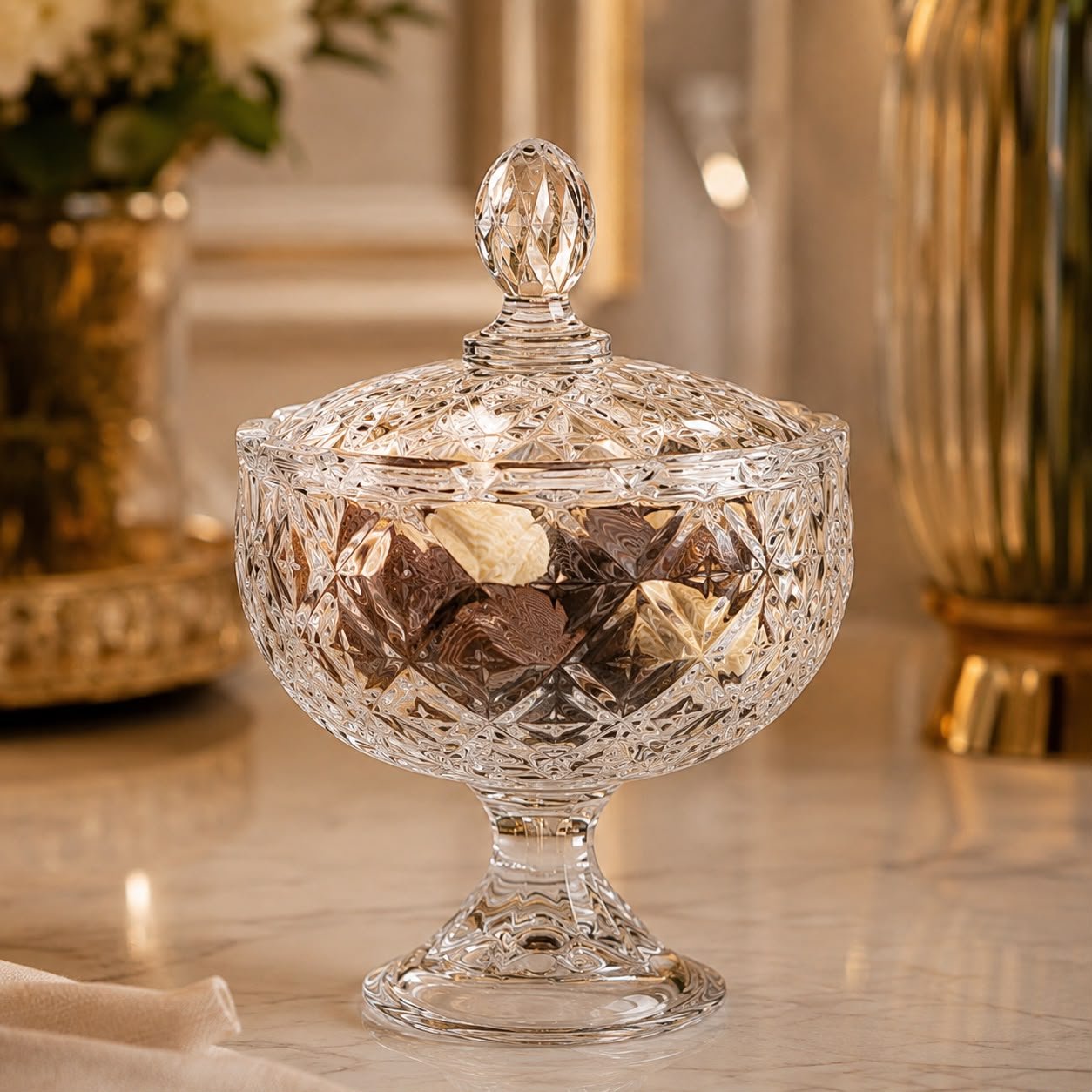Bomboniere de Vidro  Crystal Crown 700ml