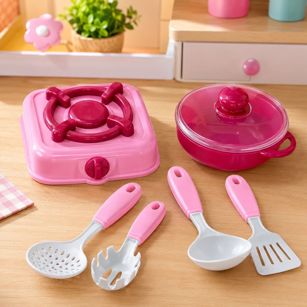 Mini Cozinha Divertida 8 Peças - Ark Toys