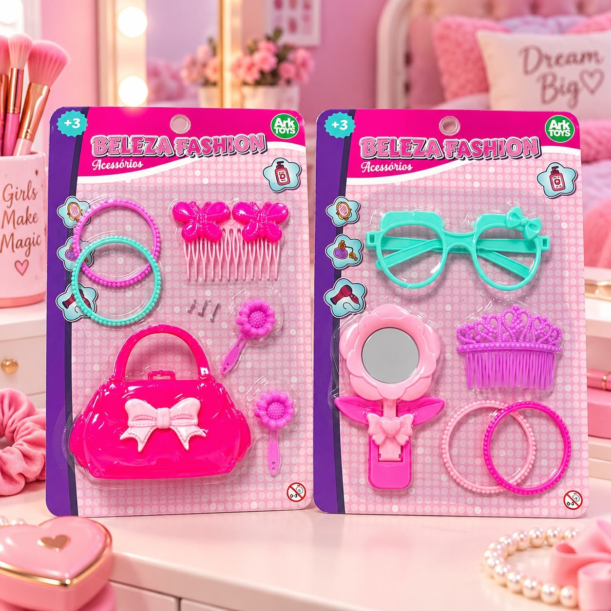 Kit Beleza Fashion Acessório Ark Toys