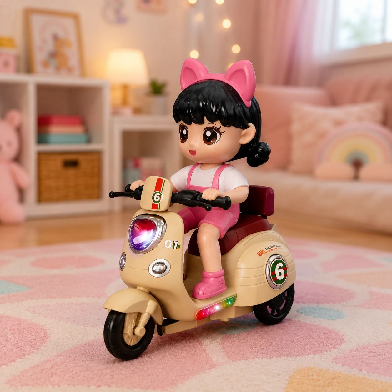 Moto Divertida Som Luz Ark Toys - Imagem 5
