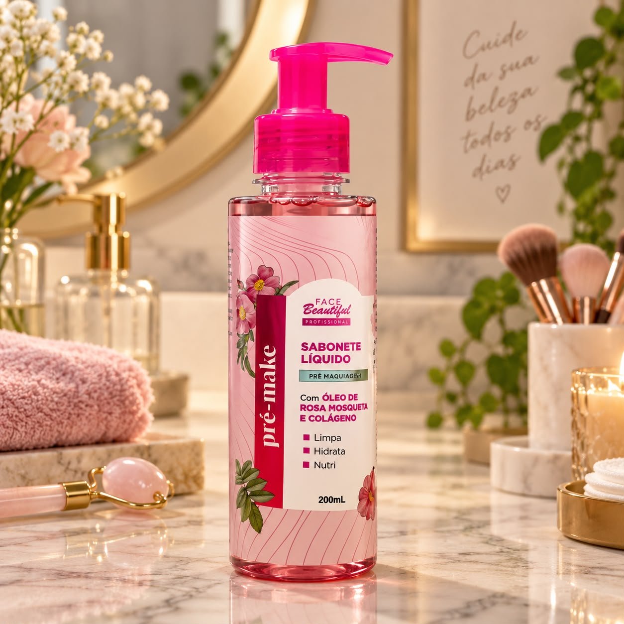 Sabonete Liquido Pré Make 200ml Face Beautiful - Imagem 5