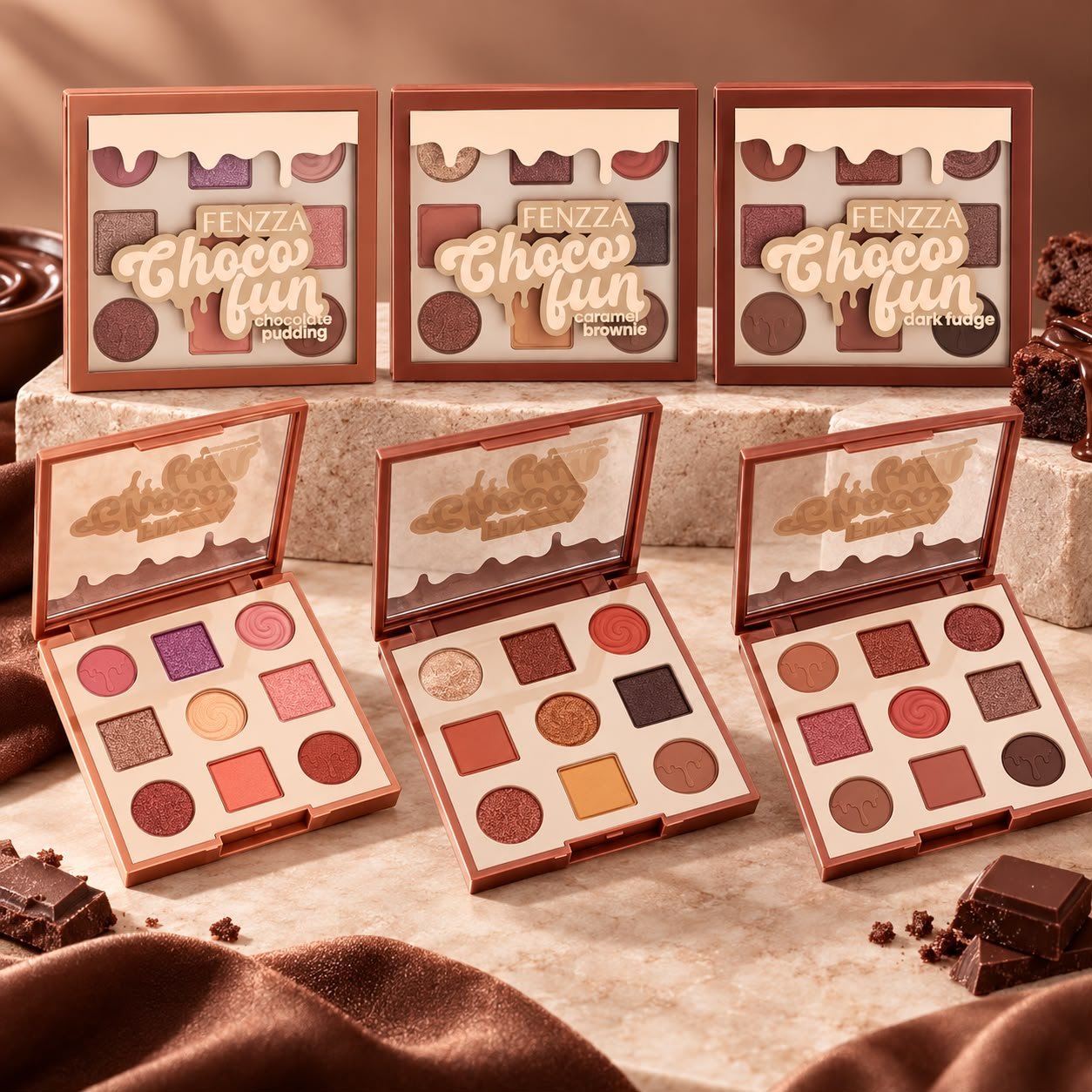 Paleta de Sombras Choco Fun Fenzza
