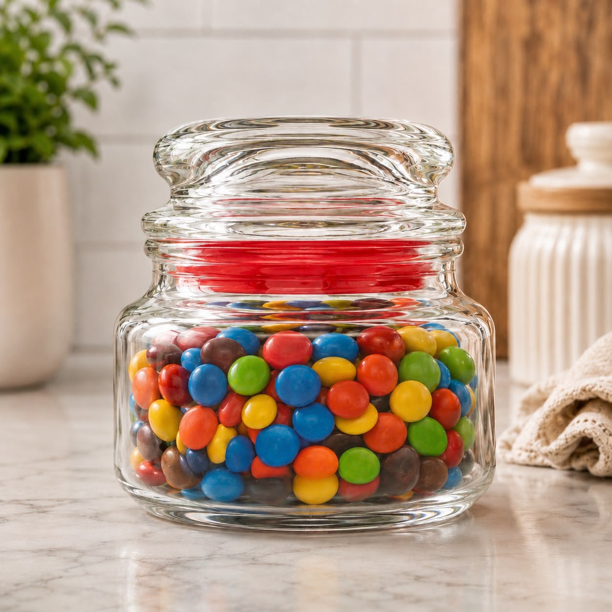 POTE DE VIDRO PARA MANTIMENTOS HERMÉTICOS 250ML
